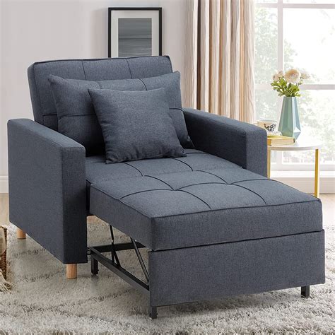 DURASPACE 39 Inch Sleeper Chair 3-in-1 Convertible Chair Bed Pull Out Sleeper Chair Beds Adjustable Single Armchair Sofa Bed with USB Ports, Side Pocket, Cup Holder (Dark Gray Linen) Linen. 483. $39999. Save $45.00 with coupon. FREE delivery Feb 23 - 27. Or fastest delivery Feb 22 - 26.